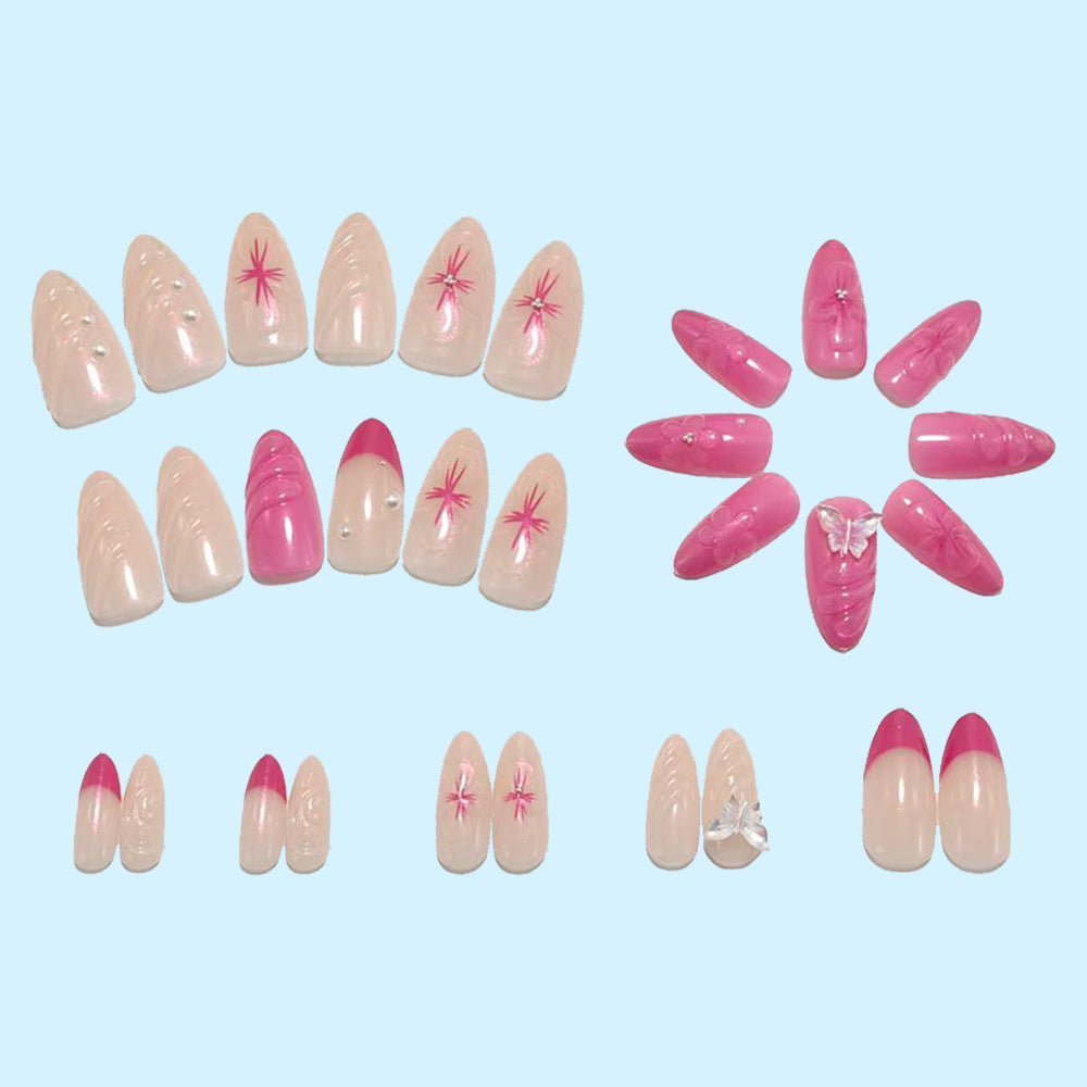 Artificial nails with floral accents Stornfield