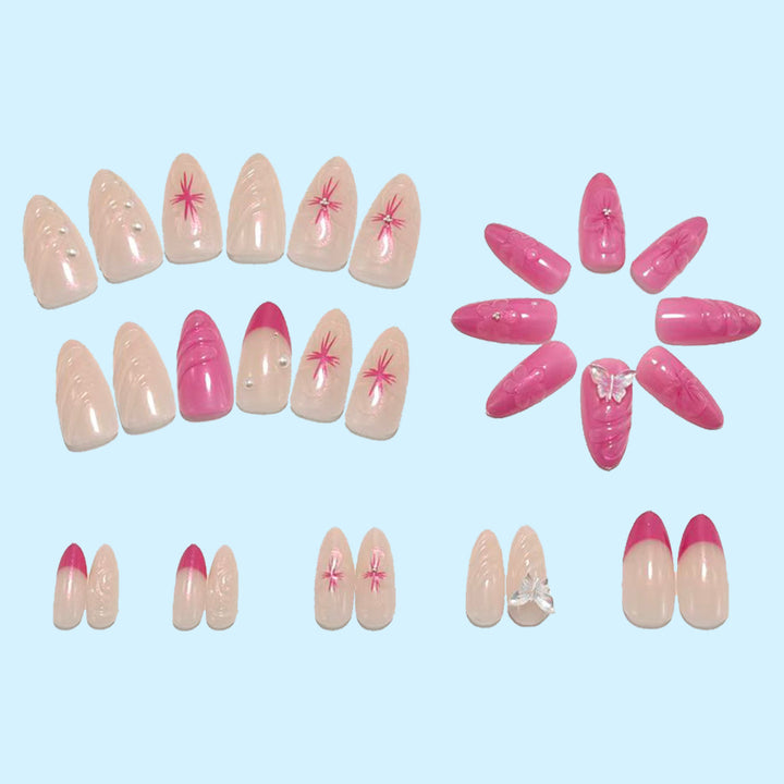 Artificial nails with floral accents Stornfield