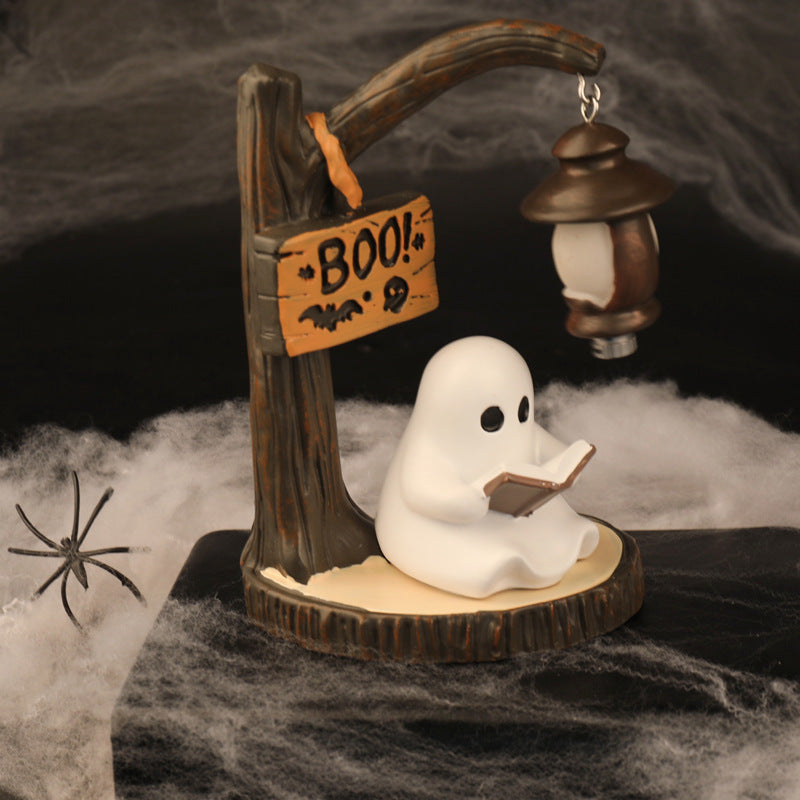Halloween-Themed Decorative Ghost Lantern