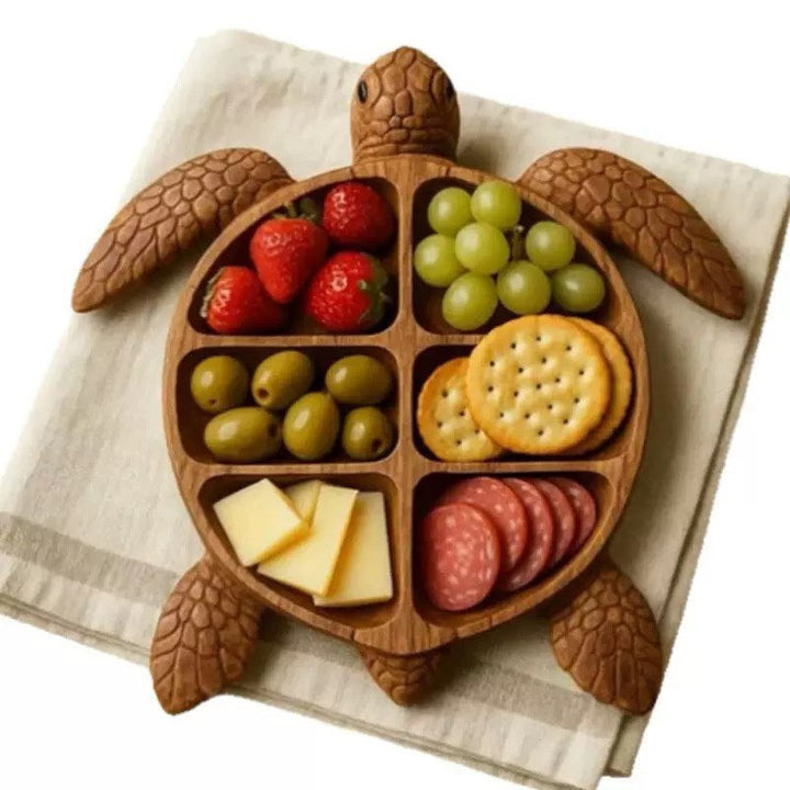 Decorative serving platter in the shape of a turtle Stornfield