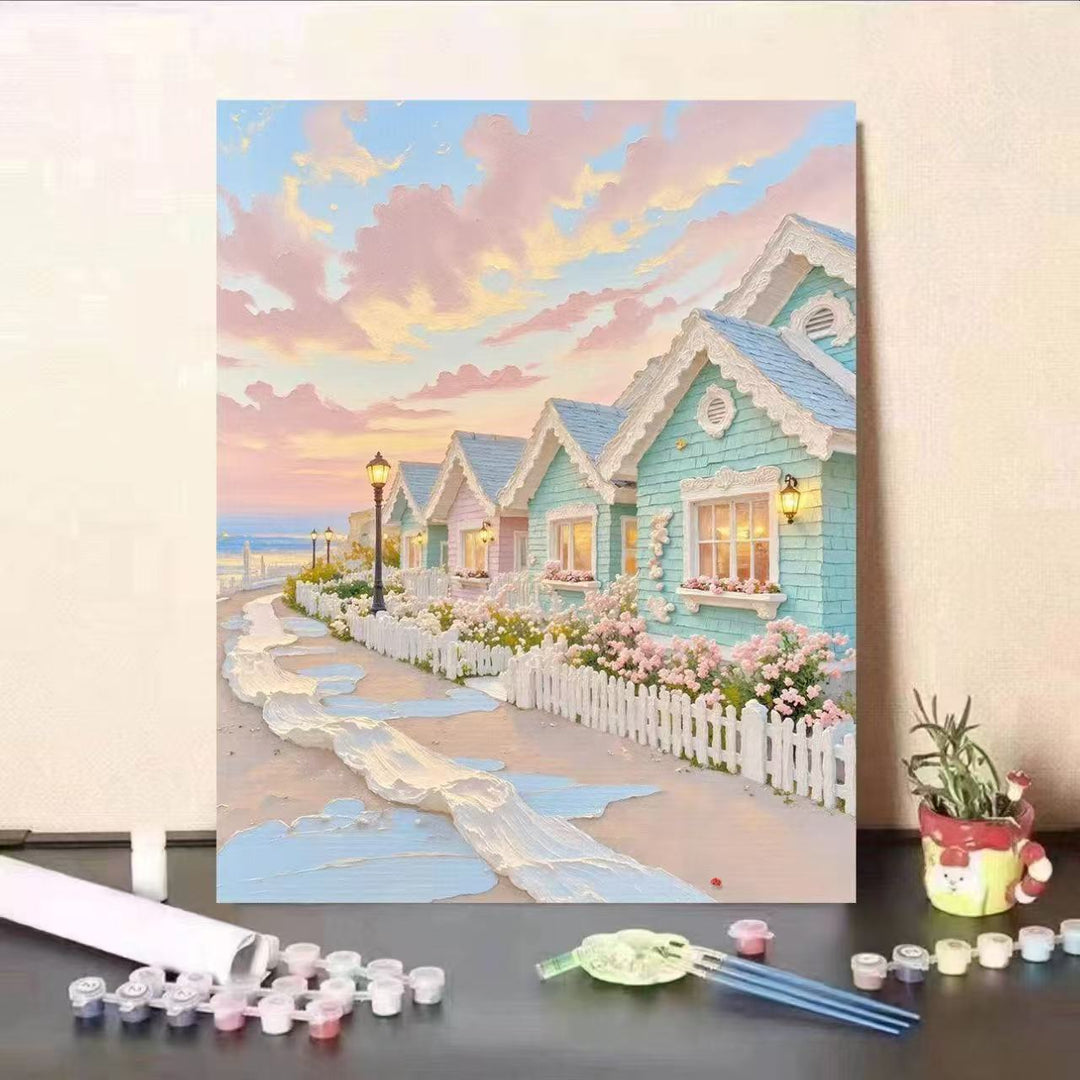 Landscape Themed Paint by Numbers Canvas Art Kit Stornfield