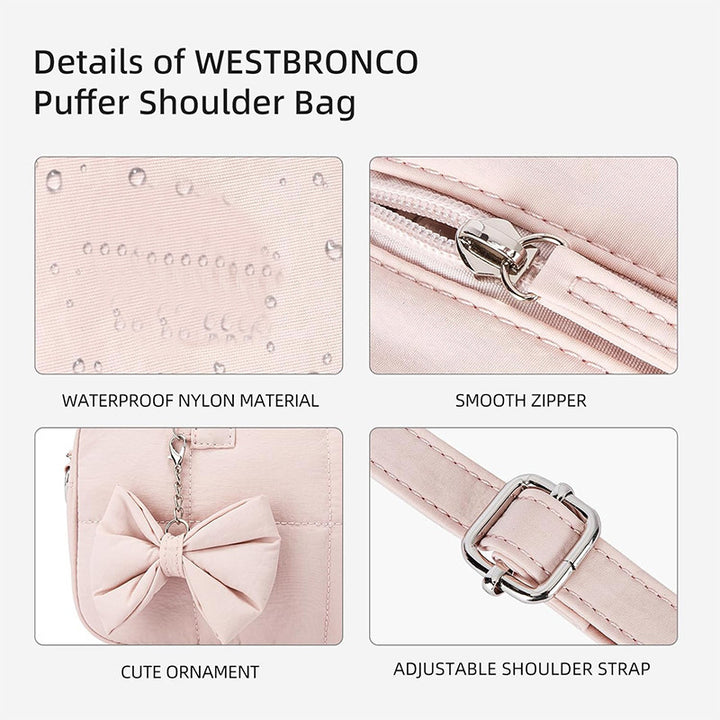 Padded handbag with stylish bow detail Stornfield