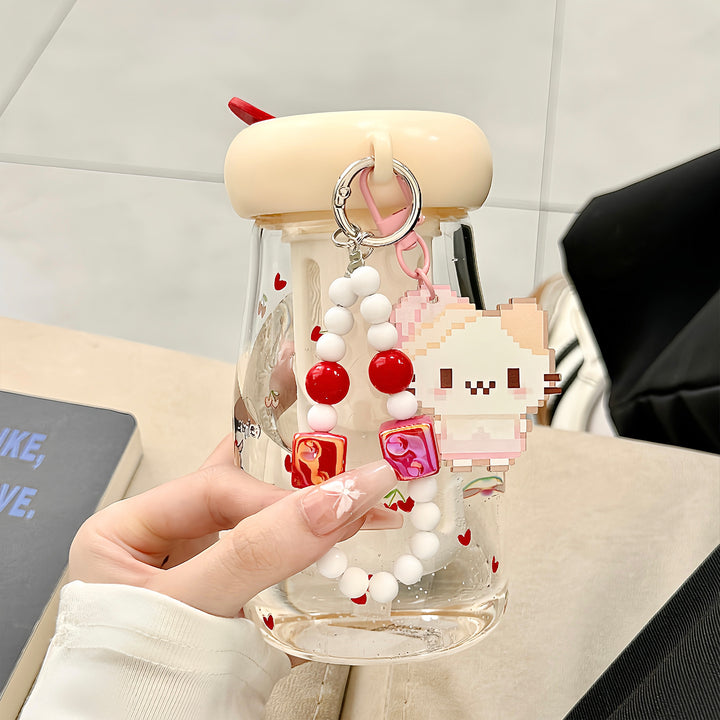 Ladies drinking container with unique design and integrated straw Stornfield