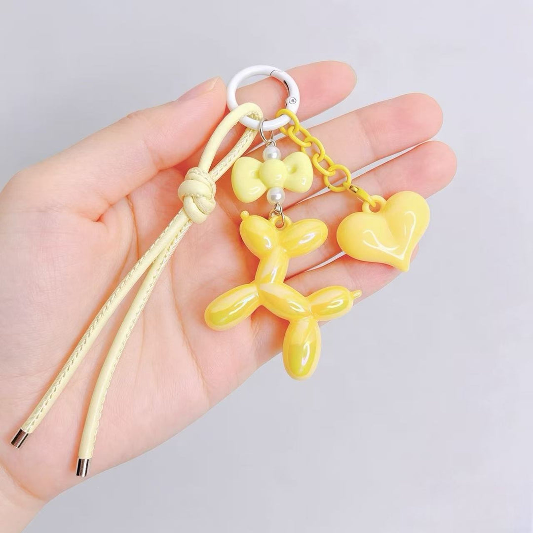 Playful keychain with heart and balloon dog Stornfield