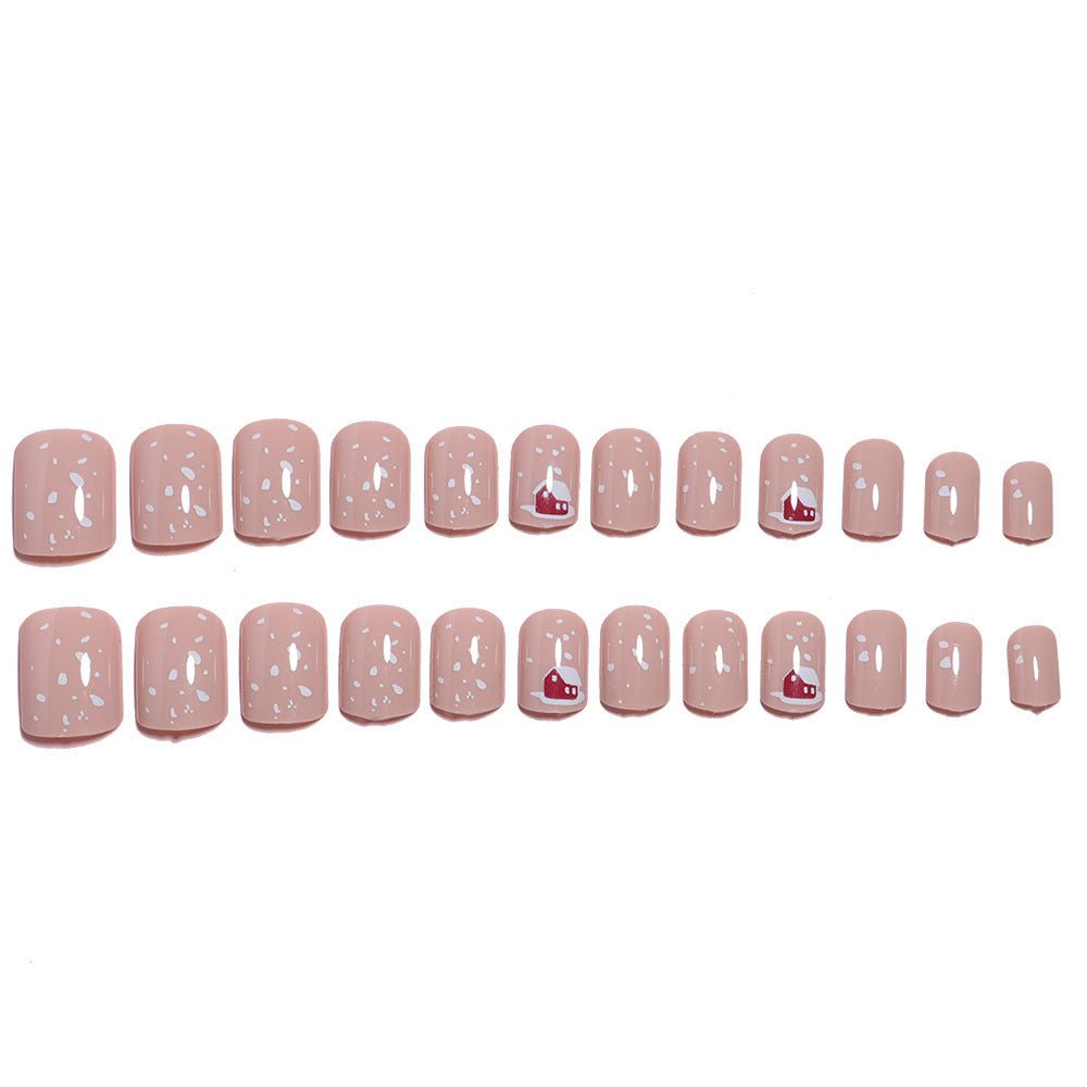 Festive Holiday-Themed Press-On Nail Art Stornfield