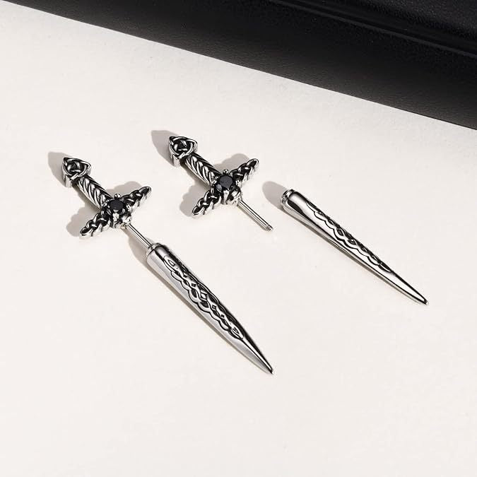 Gothic Sword-Shaped Earrings Stornfield