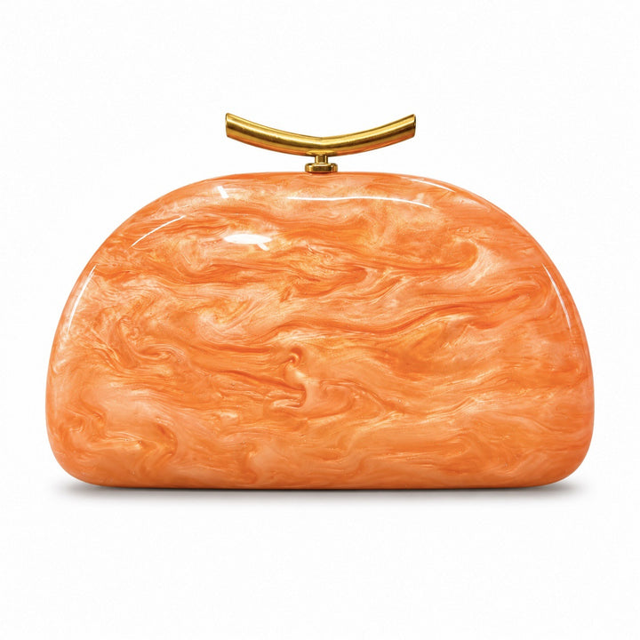Marbled Acrylic Evening Clutch