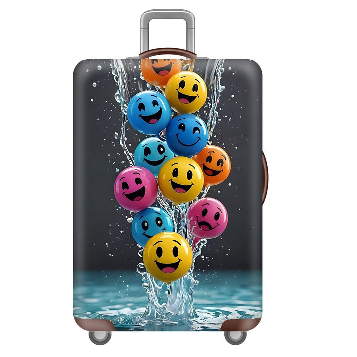 Unisex nan robust Hart shell trolley with lion portrait motif print, shock-resistant ABS polycarbonate shell, multi-wheeled chassis and TSA security lock Stornfield