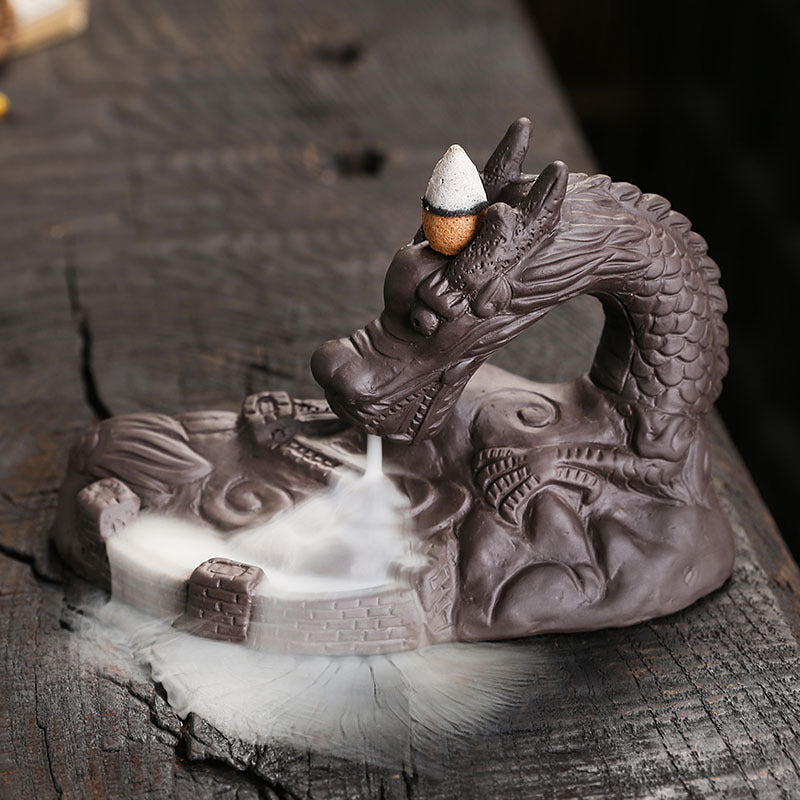 Artistic Dragon-Inspired Incense Holder