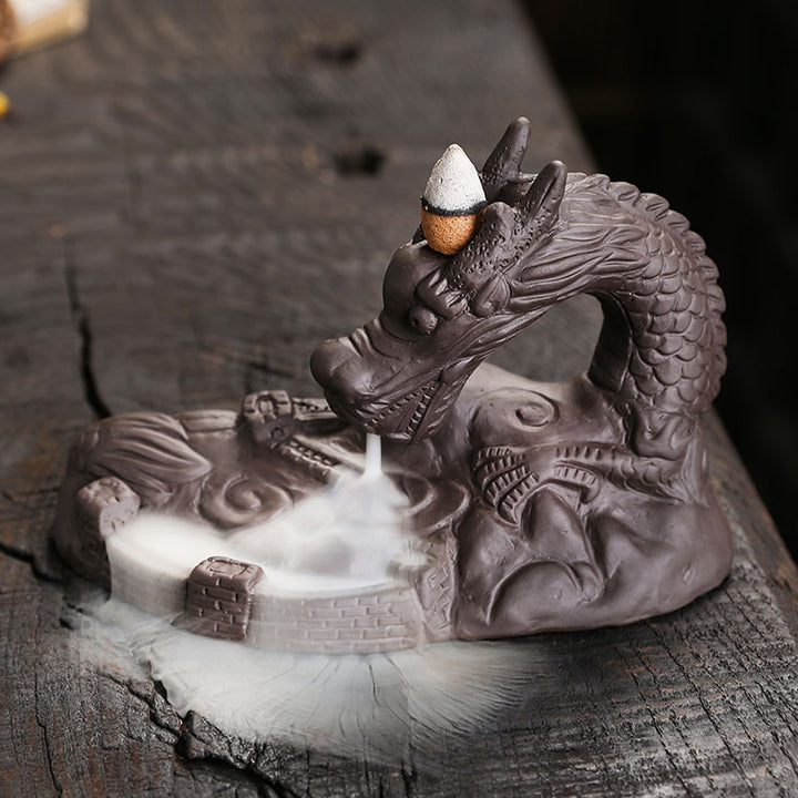 Artistic Dragon-Inspired Incense Holder