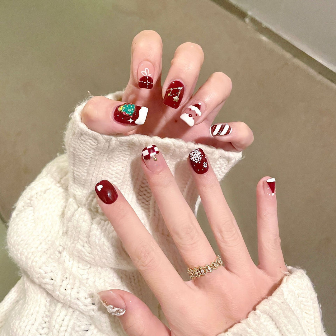 Fun Character-Themed Press-On Nail Art Stornfield