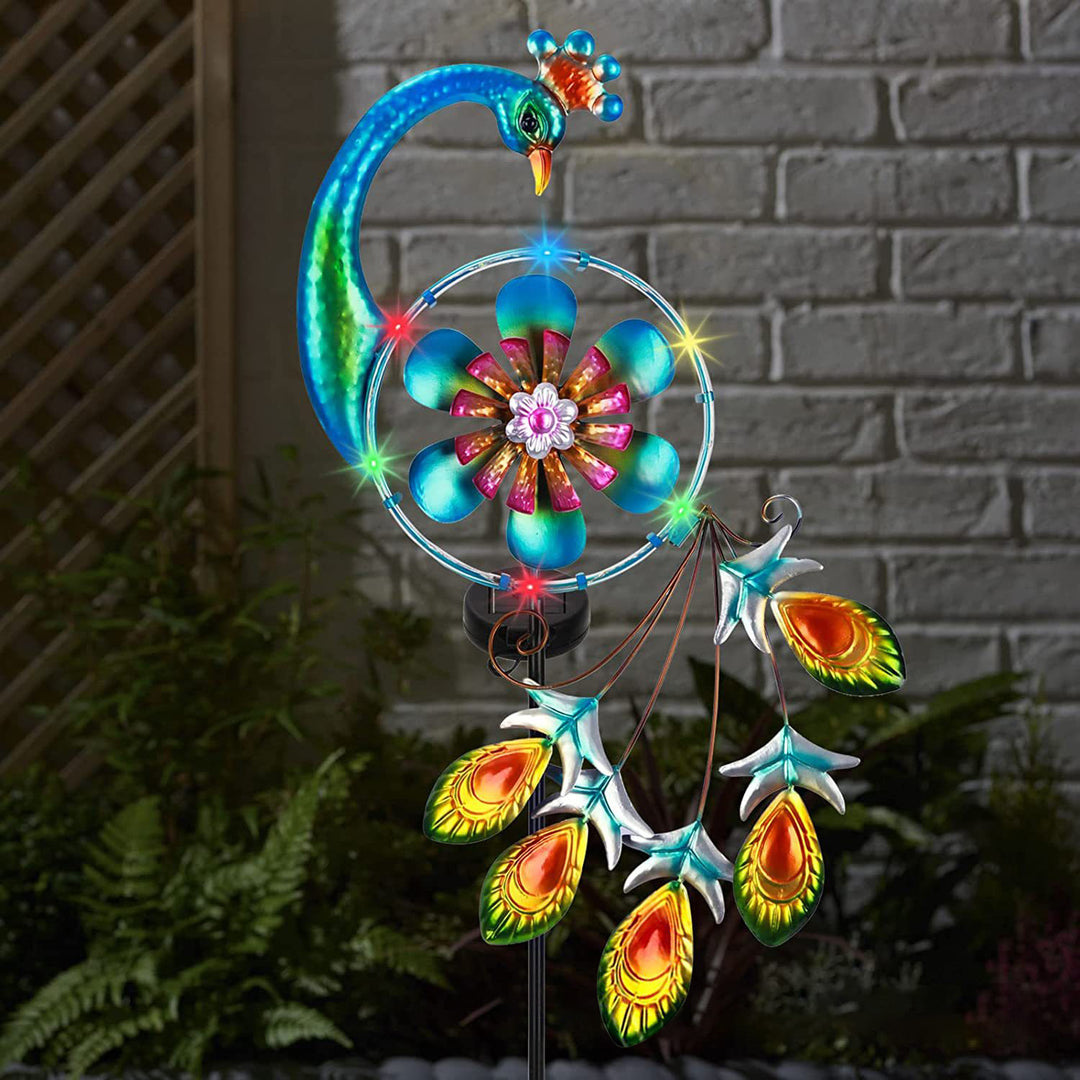 Decorative Hanging Watering Can Garden Stake Ornament With Simulated Cascading Spout Stornfield