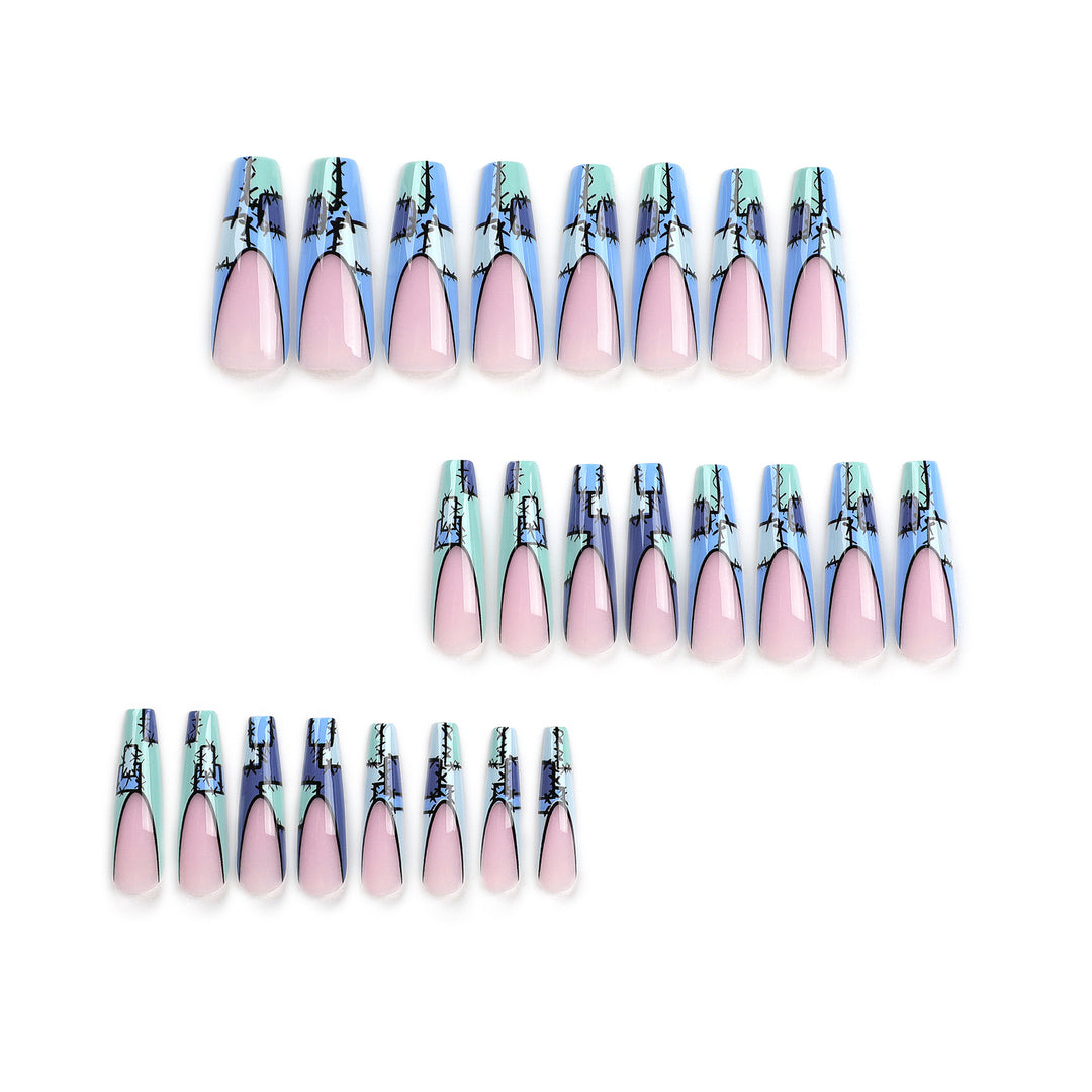 Artistic stiletto nails with modern decorative accents Stornfield