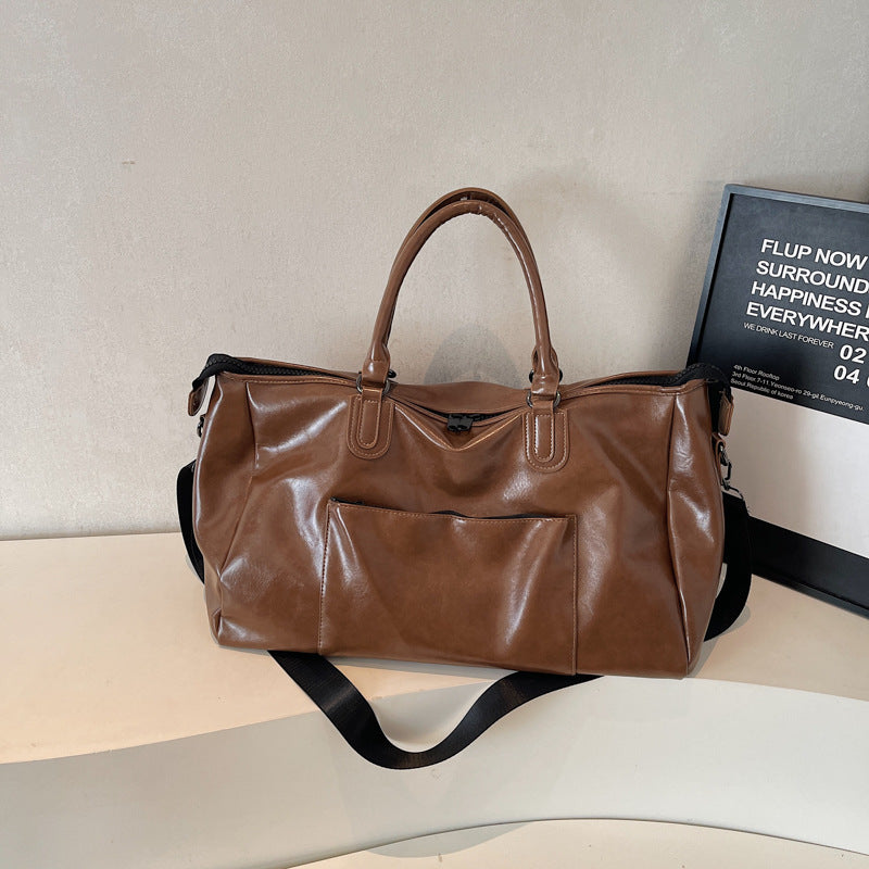 Premium Leather Weekender