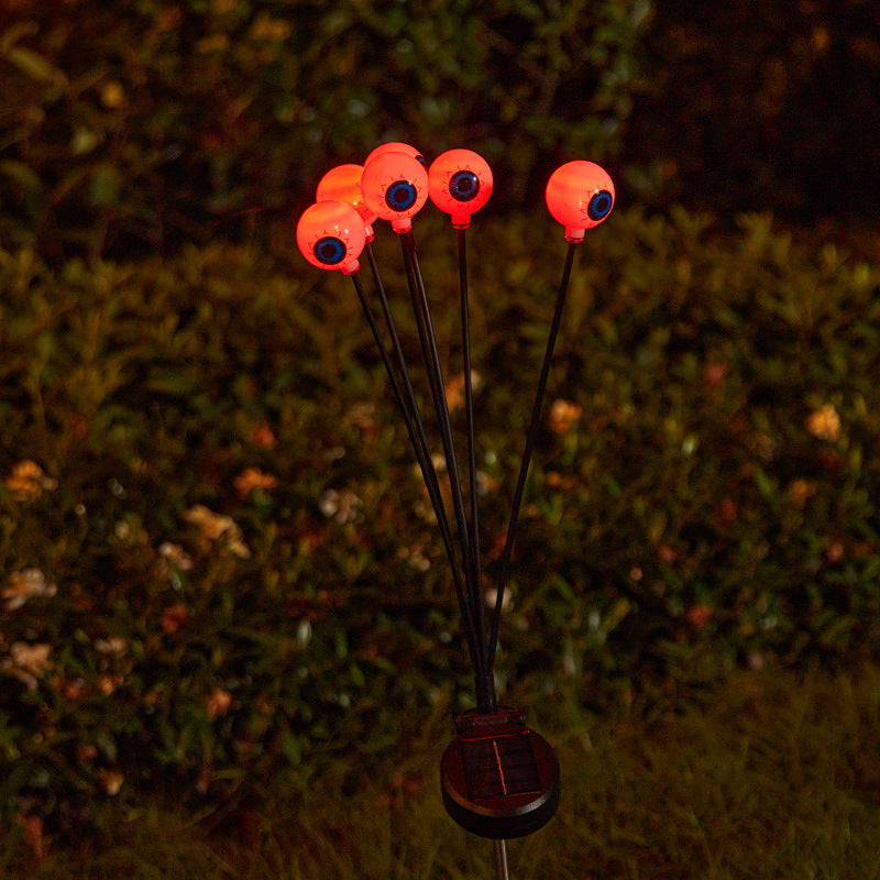 Creepy garden lights with eye motif Stornfield