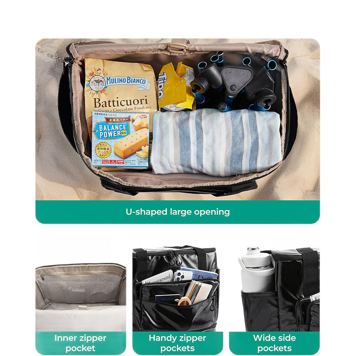 Rolling multifunctional travel bag with multiple compartments Stornfield