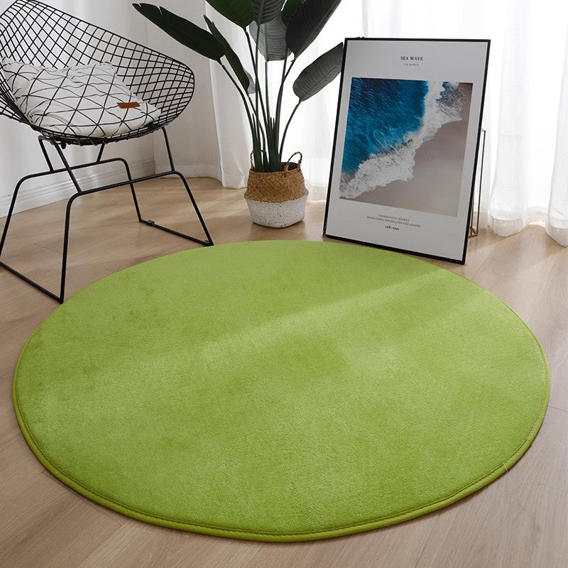 Plush Round Area Rug