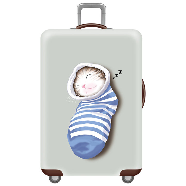 Women's Hard Shell Suitcase with Cute Cat Design Stornfield