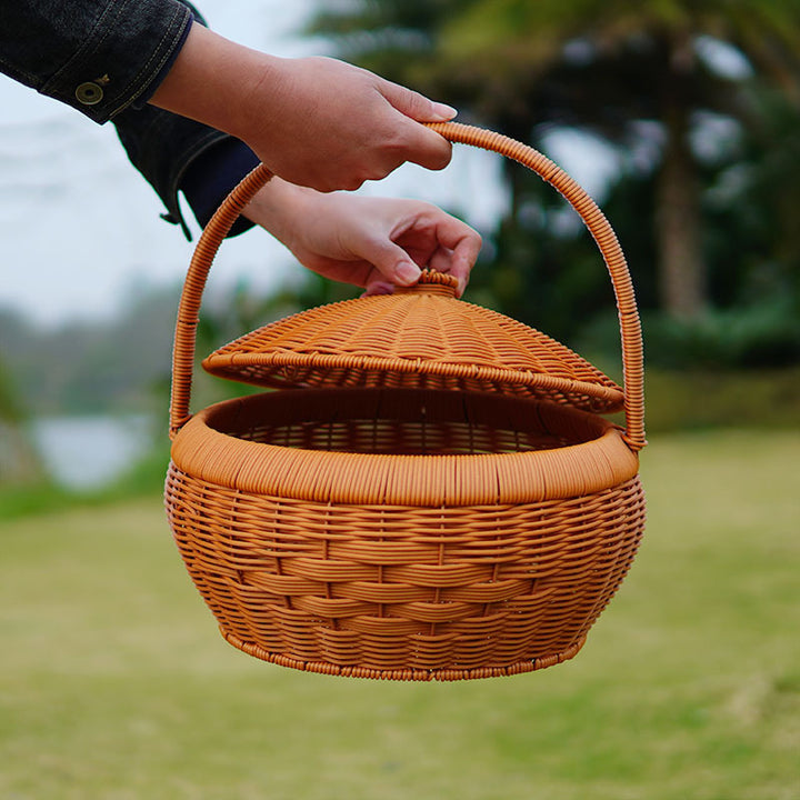 Multi-Tiered Woven Storage Basket Stornfield