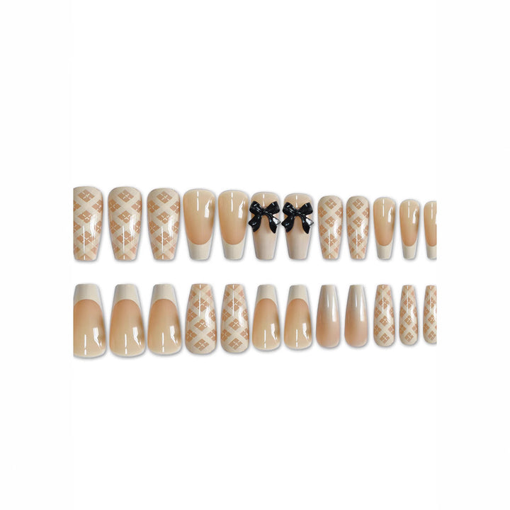 Elegant Long Length Press-On Nail Art Stornfield