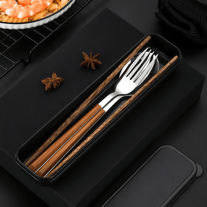 Stainless Steel Utensil Sets With Wooden Handle | Stornfield