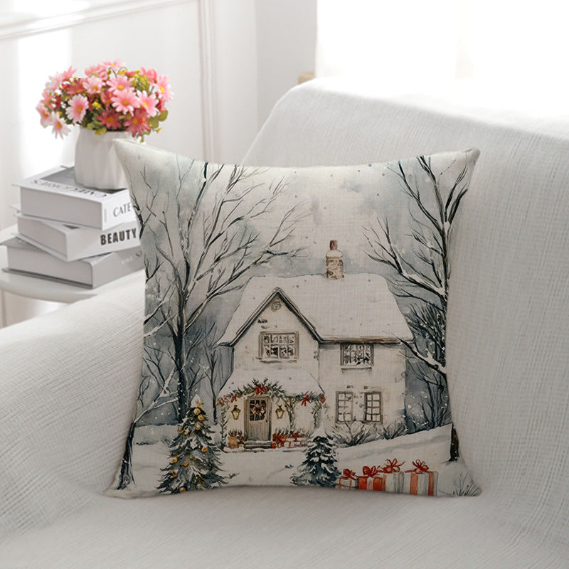 Elegant Floral Decorative Throw Pillow