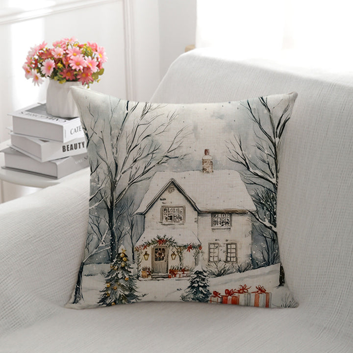 Elegant Floral Decorative Throw Pillow