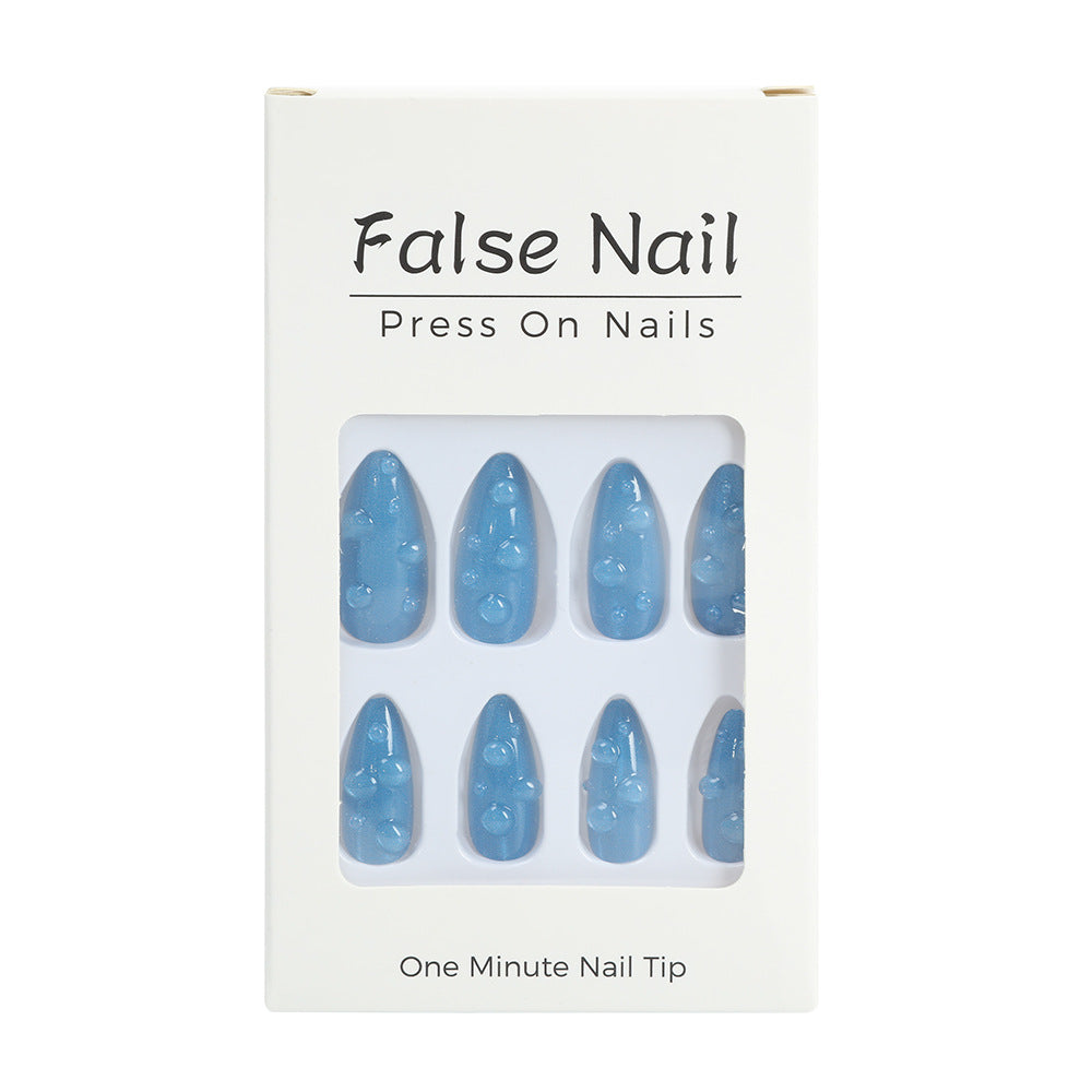Artificial nails in stylish drip design Stornfield