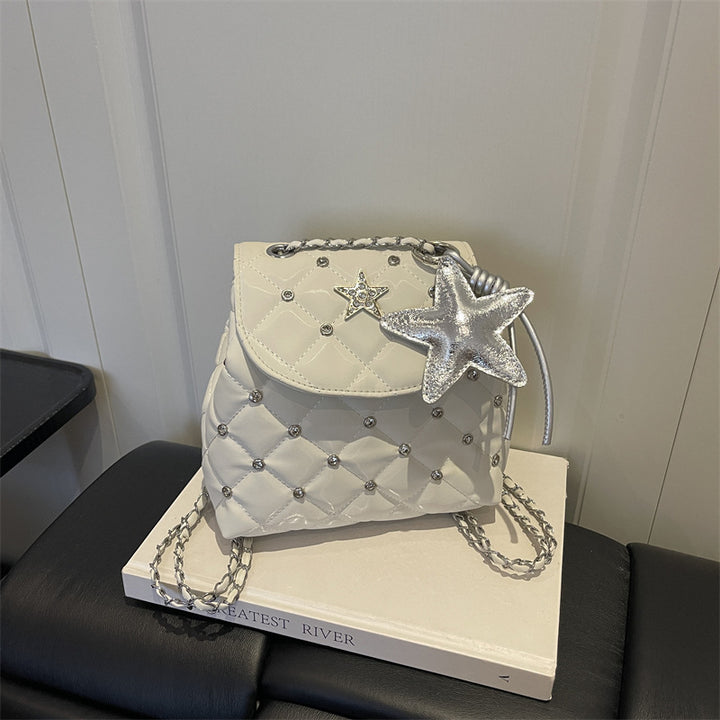 Quilted Star Detail Mini Backpack