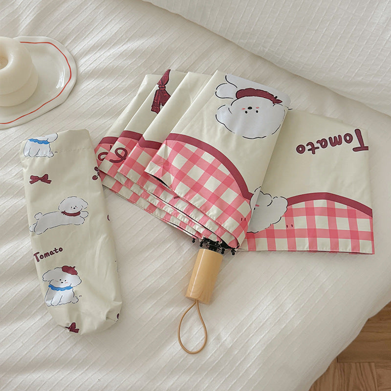 Women's Foldable Umbrella with Adorable Animal Design Stornfield