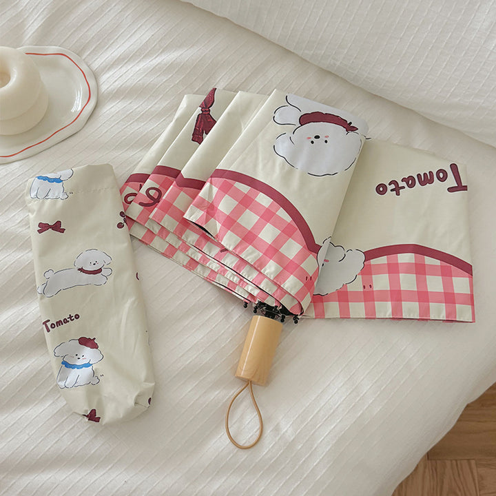 Women's Foldable Umbrella with Adorable Animal Design Stornfield