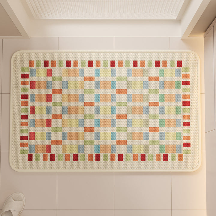 Colorful Geometric Kitchen Mat