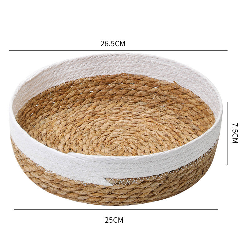 Unisex beef storage basket with elegant textile edging Stornfield
