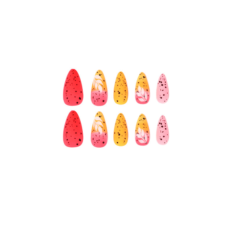 Artificial nail art with floral ombre design Stornfield