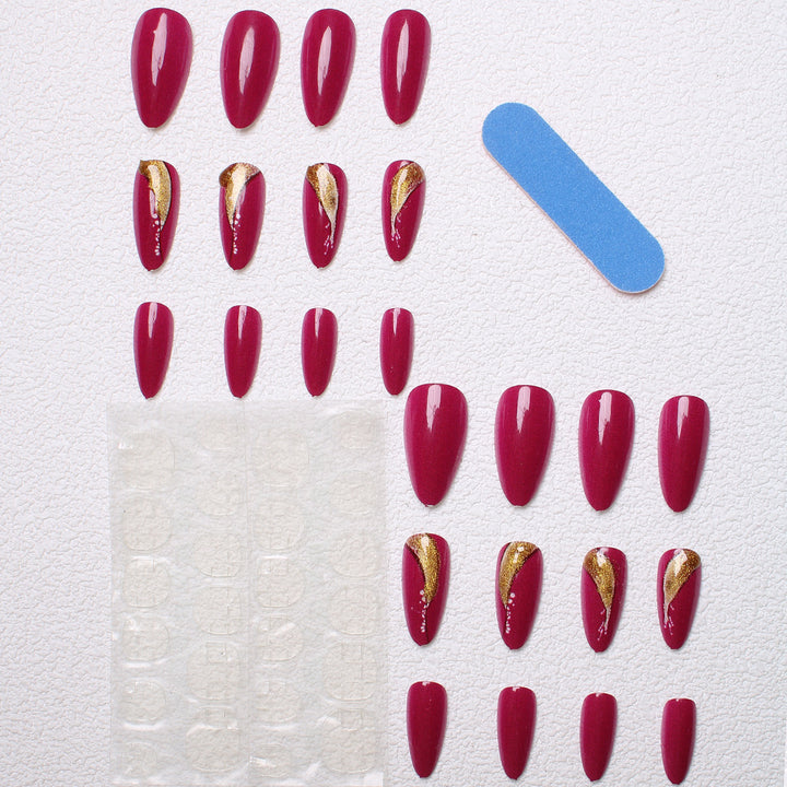 Elegant Stiletto Press-On Nail Art Stornfield