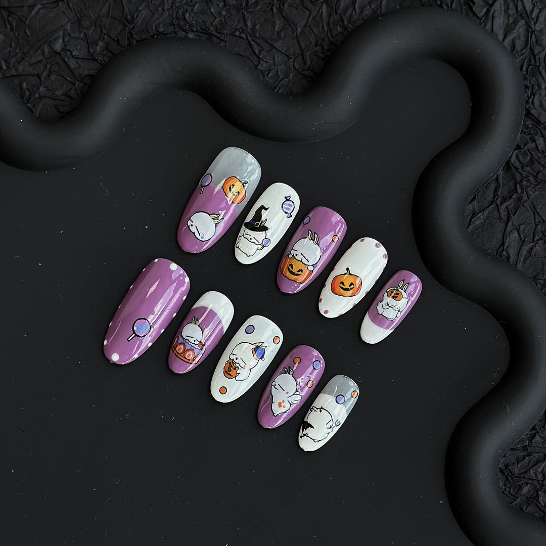 Thematic Decorative Press-On Nail Art Set  1791774155