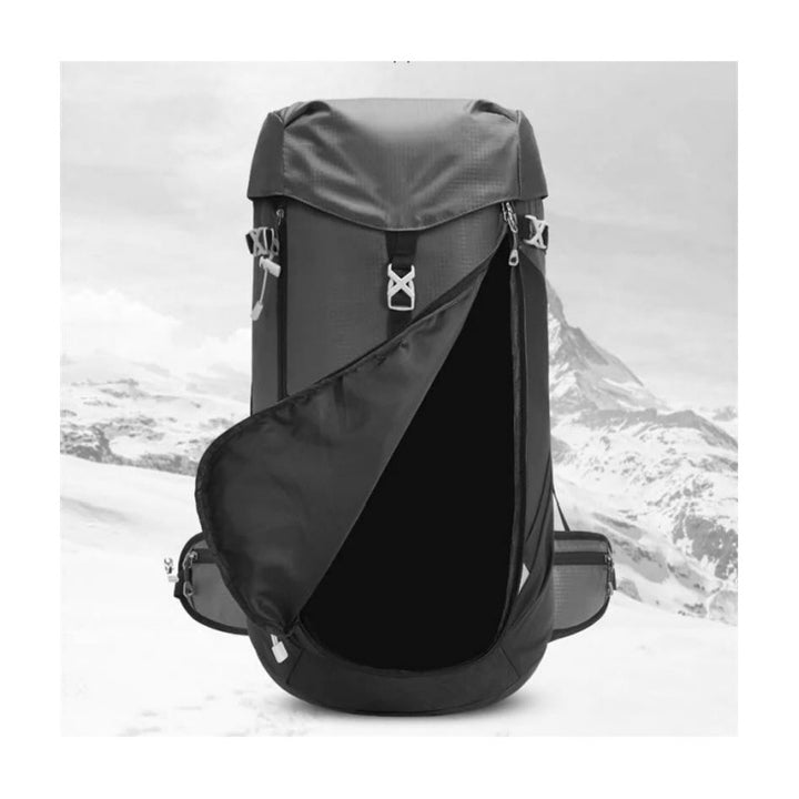 Outdoor backpack with waterproof fabric and many practical compartments Stornfield