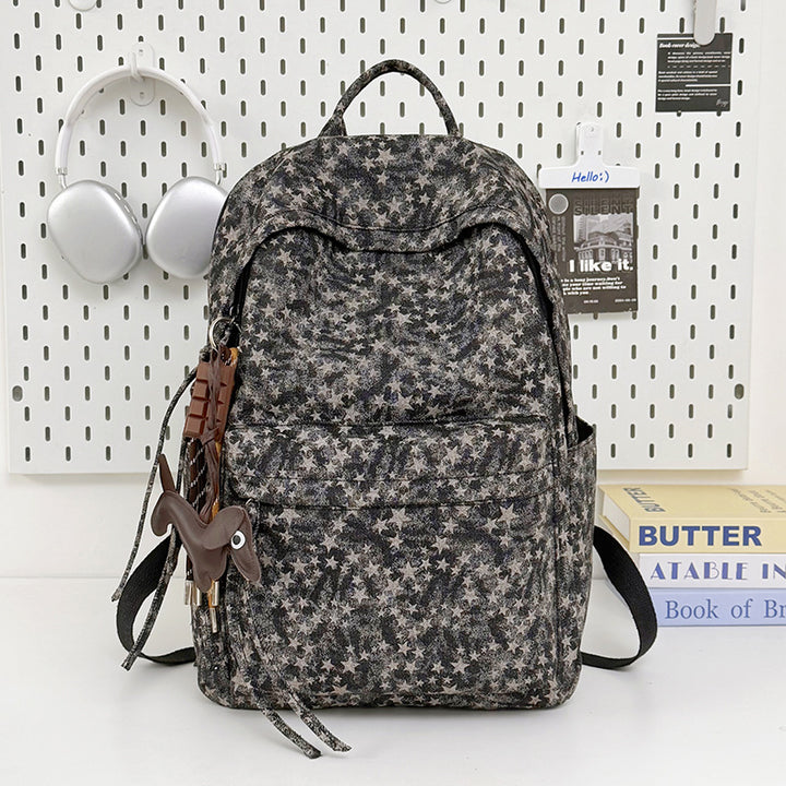 Spacious Star-Patterned Casual Backpack Stornfield