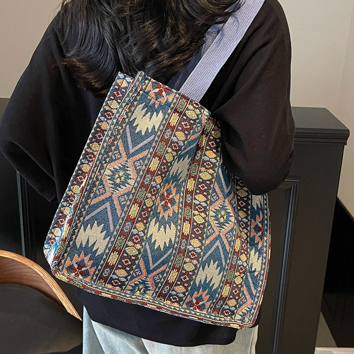 Ethnic Patterned Tote Bag
