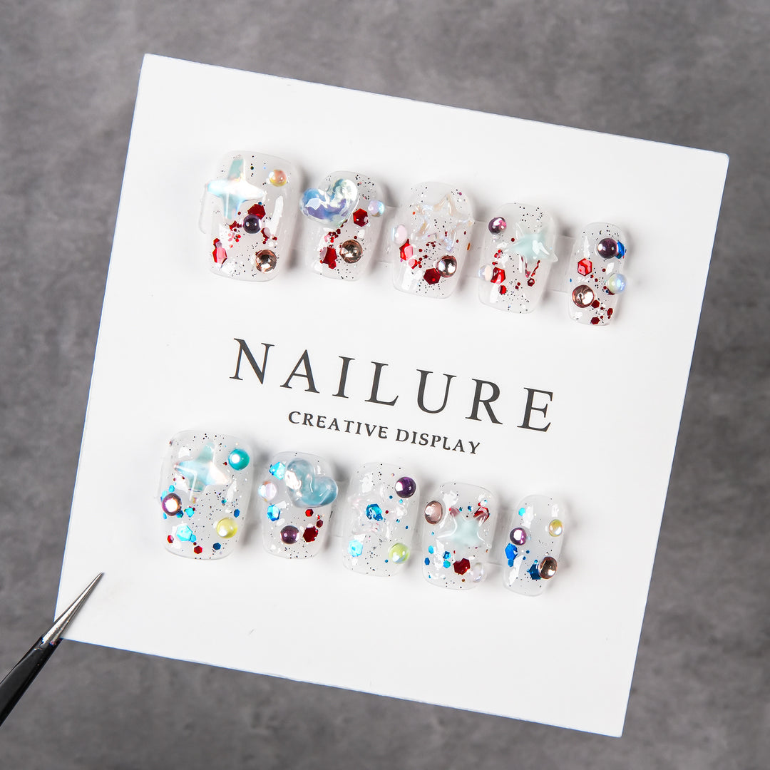 Artistic Decorative Press-On Nails