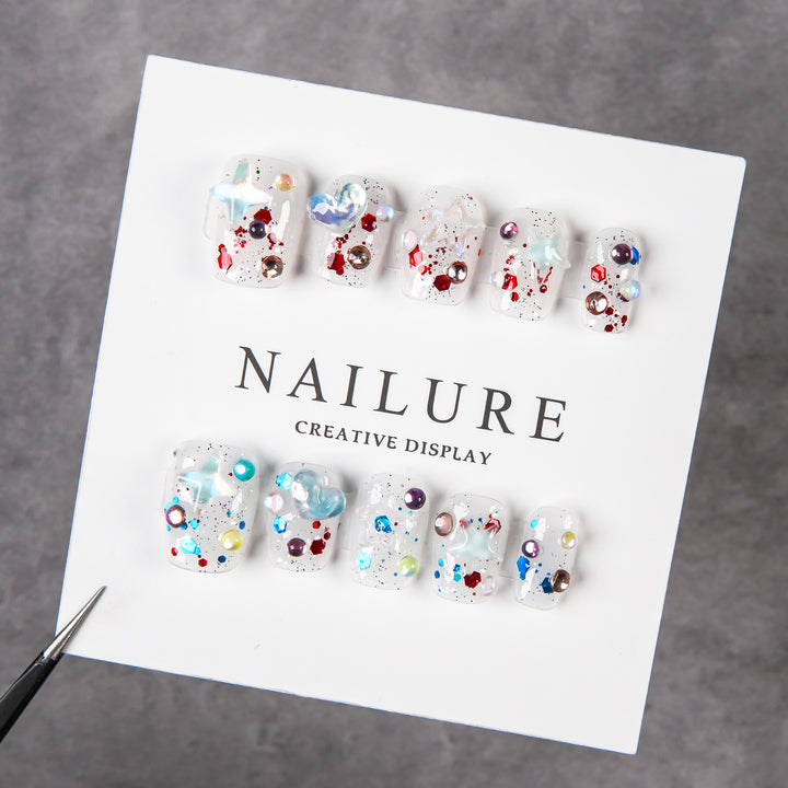 Artistic Decorative Press-On Nails