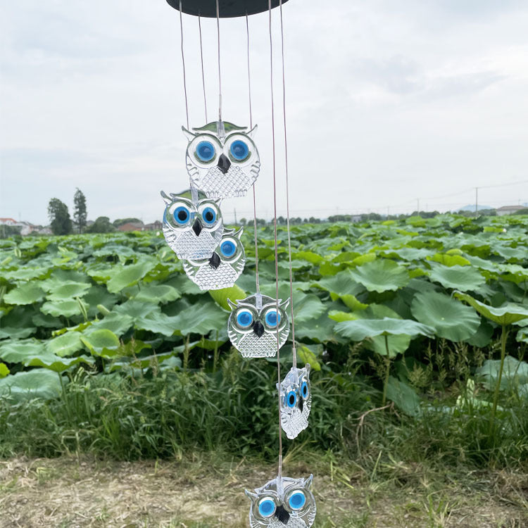 LED Solar Butterfly Wind Chime Garden Hanging Light Stornfield