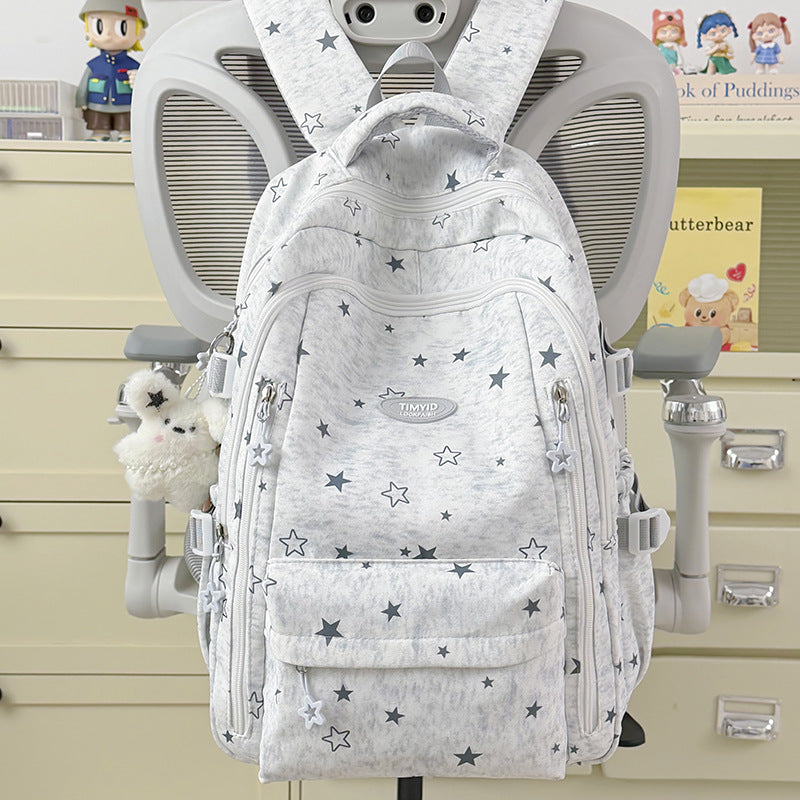 Fun-Themed Star Print Backpack Stornfield