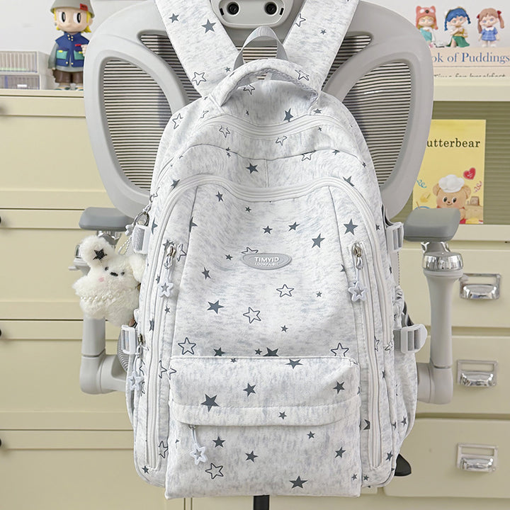 Fun-Themed Star Print Backpack Stornfield