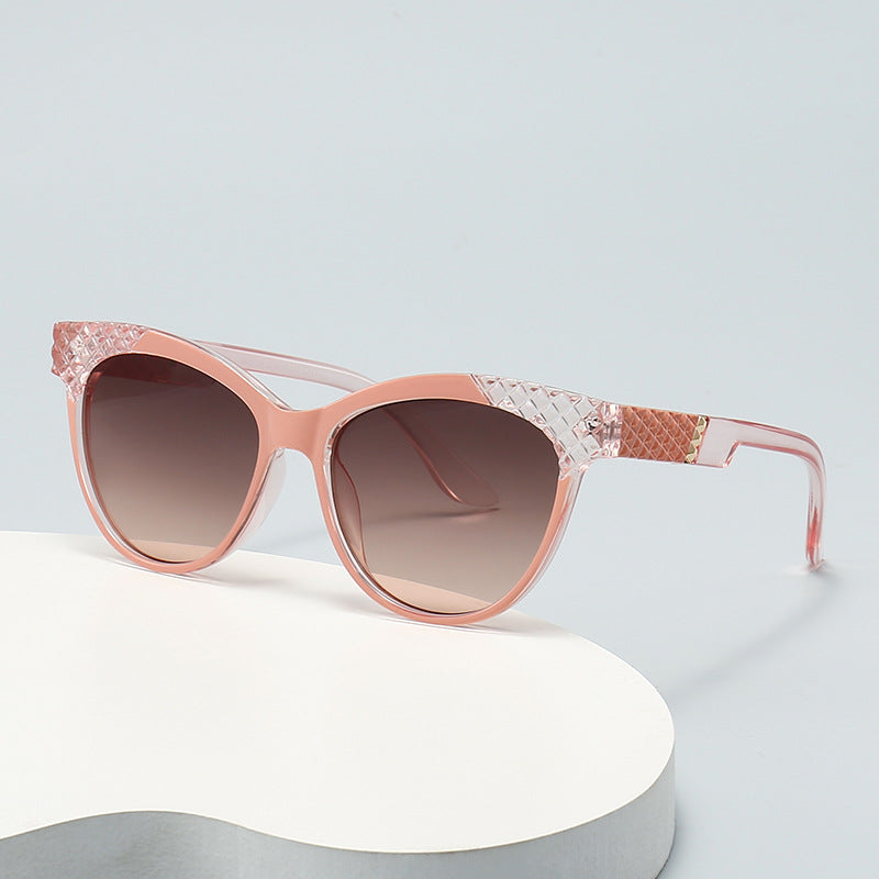 Women's Cat-Eye Sunglasses with Structured Frame and UV Protection Stornfield