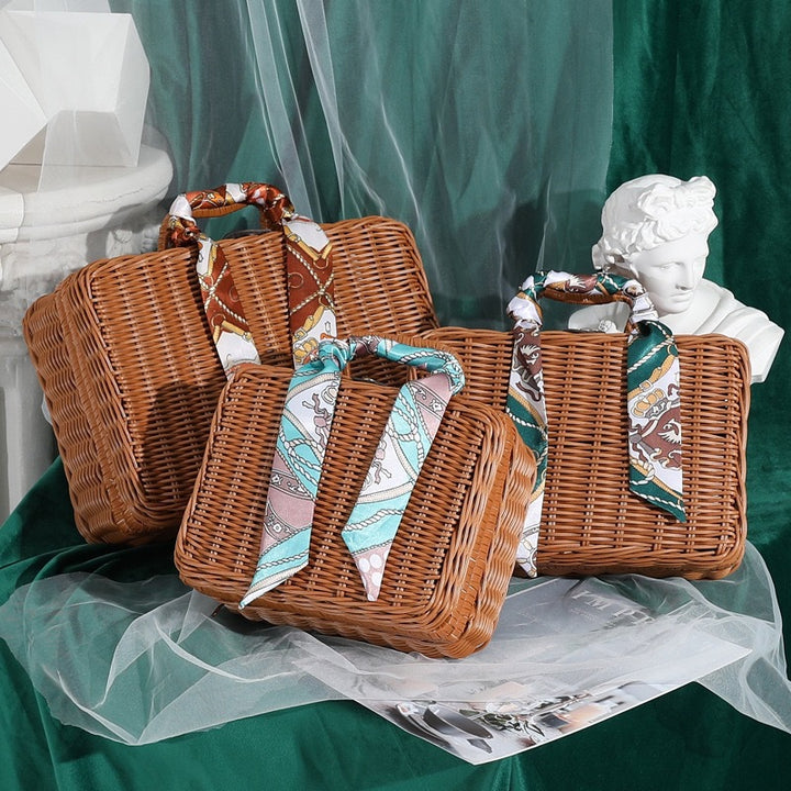 Ladies Stylish Rat Box with Practical Handles Stornfield