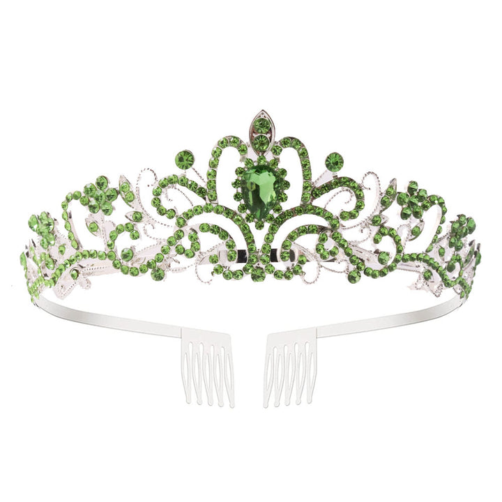 Ladies Sparkling Crystal Tiara with Filigree Design Stornfield