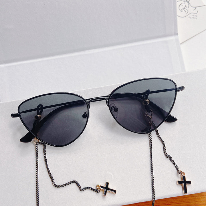 Fashionable glasses holder chain with star pendants Stornfield