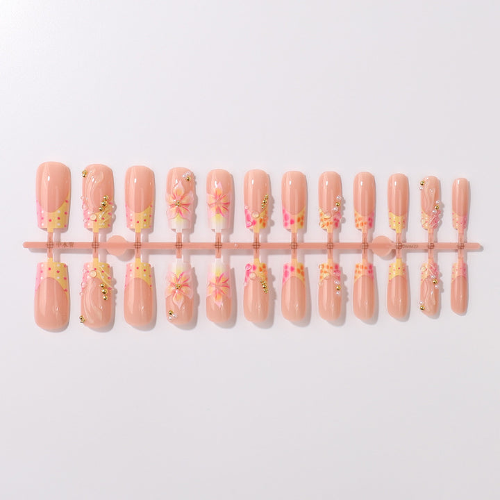 Floral Art Press-On Nail Tips Stornfield