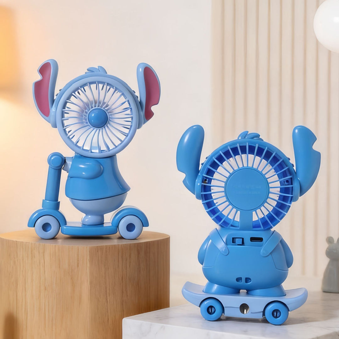 Ladies Portable Toy Fan with LED Lighting and USB Charging Stornfield